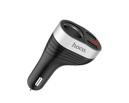 Автомобільне ЗУ Hoco Z29 Regal Digital Display Cigarette Lighter 2USB 3.1A Black