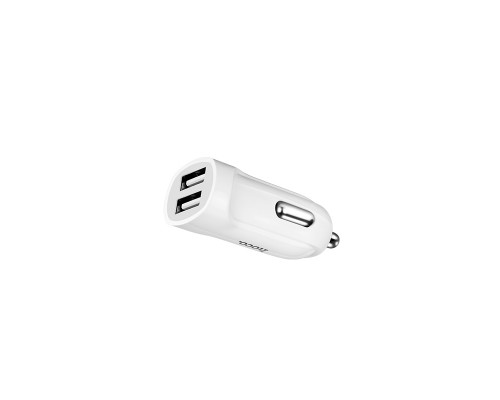 Автомобільне ЗУ Hoco Z2A (2USB/2.4A) + Cable Micro USB White