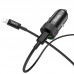 Автомобильное ЗУ Hoco Z32B PD+QC3.0(1USB/ 1USB-C/ 4A) + Cable Type-C to iPhone Gray