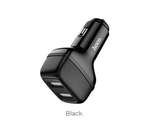 Автомобильное ЗУ Hoco Z36 (2USB/ 2.4A) + Cable Type-C Black