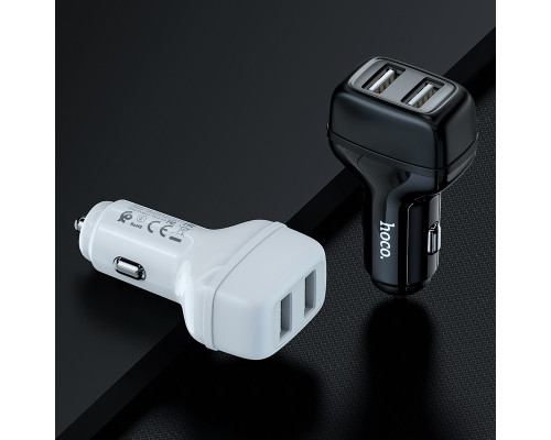 Автомобільне ЗУ Hoco Z36 Micro 2USB White