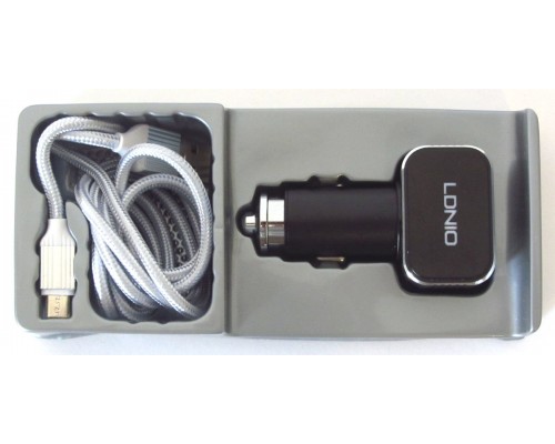 Автомобільне ЗУ LDNIO C306 3.6A 2USB/micro-USB