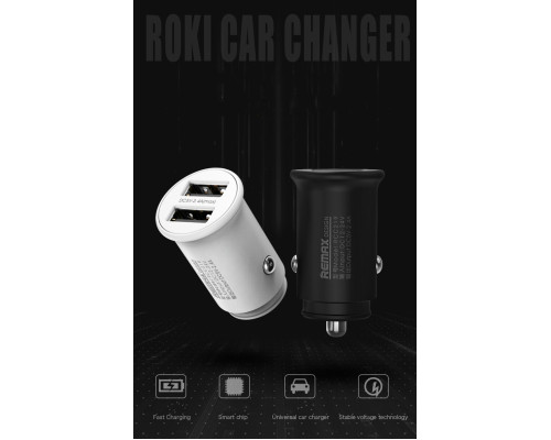 Автомобільне ЗУ Remax RCC-219 Roki 2.4A 2USB white