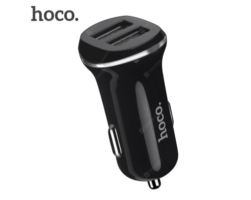 Автомобільне ЗУ Hoco Z1 2USB Black + USB Cable MicroUSB (2.1A)