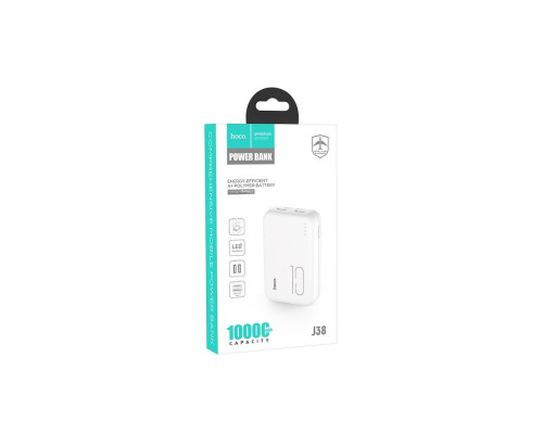 Повербанк Hoco J38 Comprehensive 10000 mAh Білий