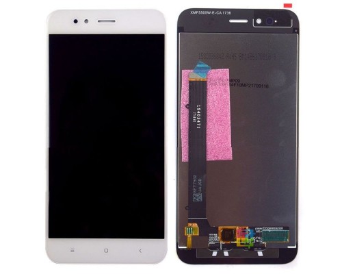 Дисплей (LCD) Xiaomi Mi A1/Mi5X із сенсором білий