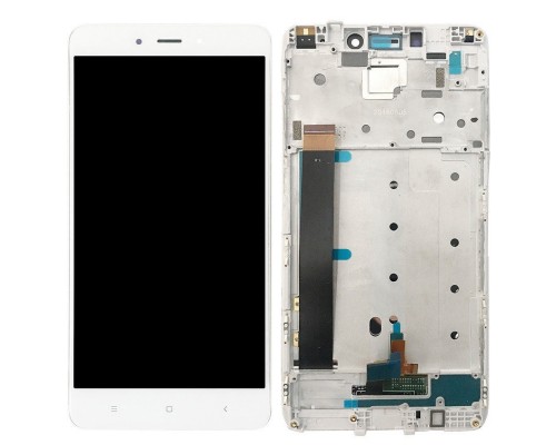 Дисплей (LCD) Xiaomi Redmi Note 4 с сенсором белый + рамка