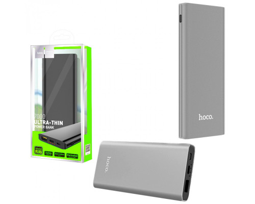 Повербанк Hoco J17 Clear power 7000 mAh Сірий