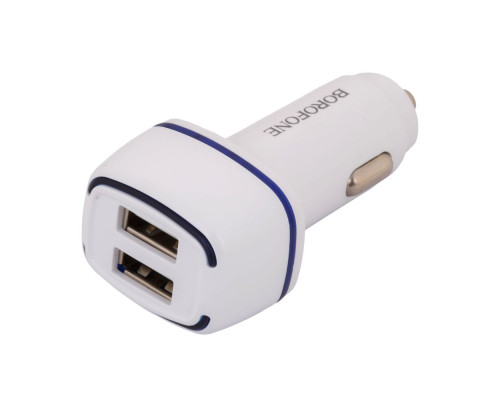 Автомобільне ЗУ Borofone BZ14 Micro 2USB 2.4A White