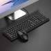 Клавиатура проводная с мышкой Borofone BG6 (English Version) чёрная