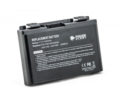 Аккумулятор PowerPlant для ноутбуков ASUS F82 (A32-F82, AS F82 3S2P) 11.1V 5200mAh