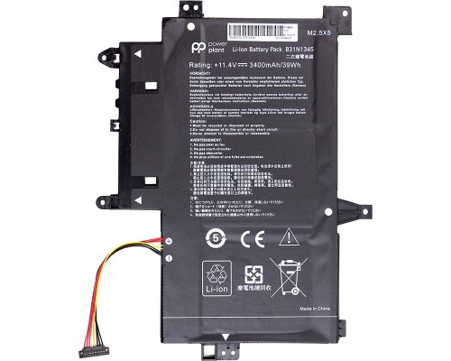 Акумулятор для ноутбуків ASUS Transformer Book Flip TP500L (B31N1345) 11.4V 3400mAh