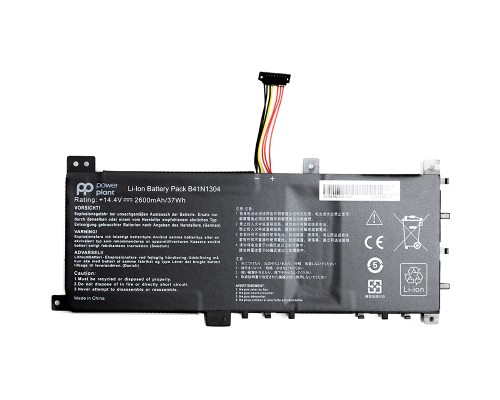 Аккумулятор PowerPlant для ноутбуков ASUS V451L (B41N1304) 14.4V 2600mAh