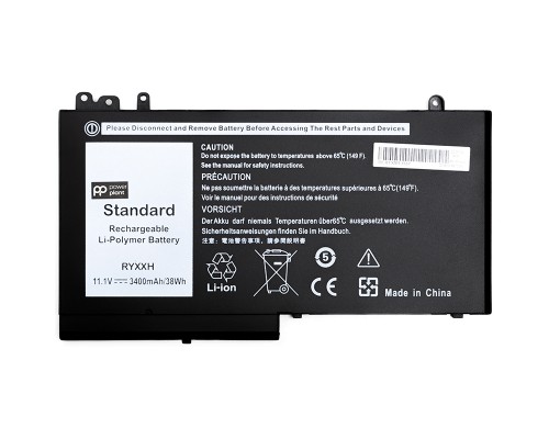 Акумулятори PowerPlant для ноутбуків DELL Latitude 12 5000 (RYXXH) 11.1V 3400mAh