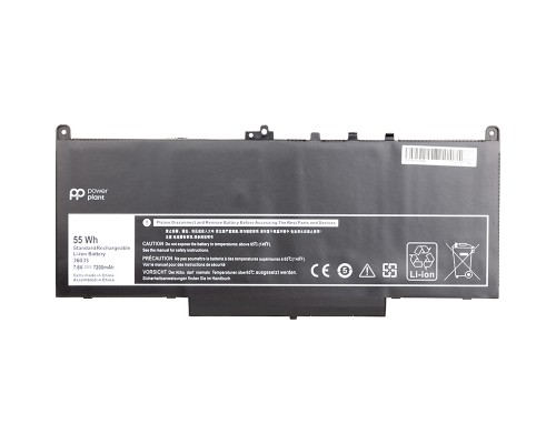 Акумулятори PowerPlant для ноутбуків DELL Latitude E7270 (J60J5) 7.6V 7200mAh