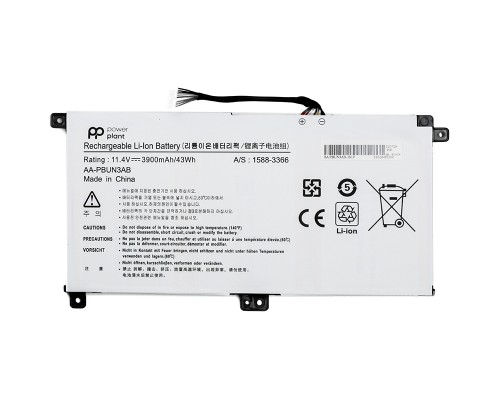 Акумулятори PowerPlant для ноутбуків SAMSUNG Notebook 5 NP530E5M (AA-PBUN3AB) 11.4V 3900mAh