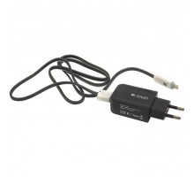 Зарядний пристрій PowerPlant W-280 USB 5V 2A Lightning LED