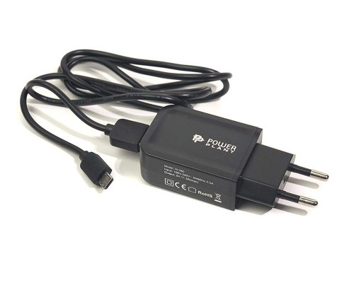 Зарядное устройство PowerPlant W-280 USB 5V 2A micro USB