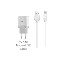 Зарядное устройство Hoco C22A + Cable Micro White