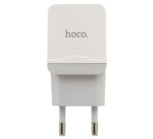 Зарядний пристрій Hoco C27A (1USB/2.4A) White