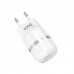 Зарядний пристрій Hoco C41A Wisdom (2USB/2.4A) + Cable iPhone Lightning White