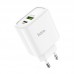Зарядний пристрій Hoco C57A Speed charger (Power Delivery, QC3.0, 1USB, 3.1A) White
