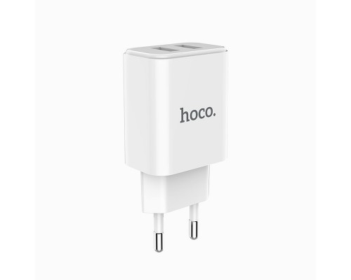 Зарядное устройство Hoco C62A 2USB 2.1A White