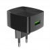 Зарядное устройство Hoco C70A Cutting-Edge QC3.0 3A 18W Black + Cable Micro