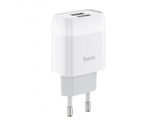 Зарядний пристрій Hoco C73A 2USB 2.4A White