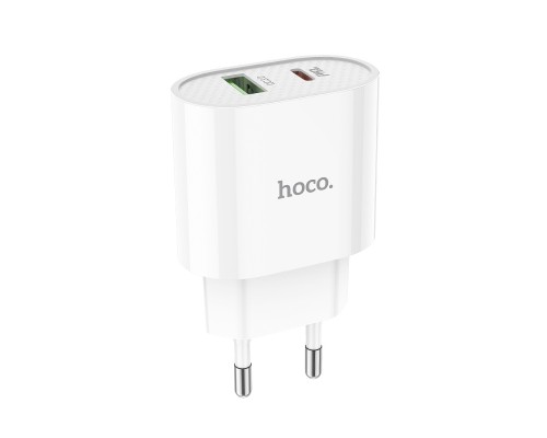 Зарядное устройство Hoco C95A Lineal PD 20W+QC3.0 White