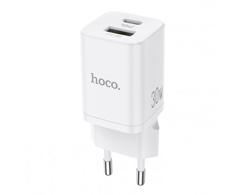 Зарядное устройство Hoco N13 PD30W+QC3.0 Type-C To Lightning White