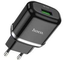Зарядний пристрій Hoco N3 Micro QC3.0 Black