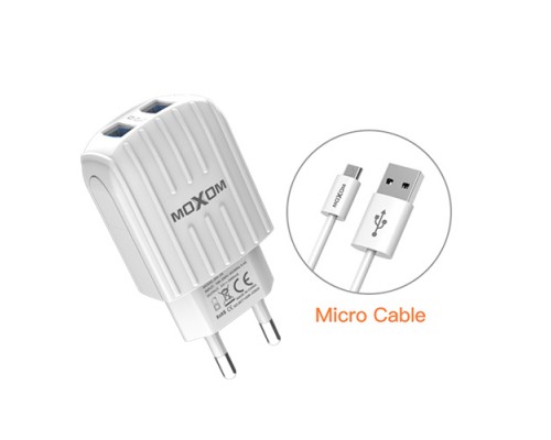 Зарядное устройство Moxom KH-47 Micro 2USB White