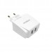 Зарядний пристрій Moxom MX-HC03 2.4A 2USB + Cable Lightning White