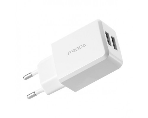 Зарядное устройство Remax PD-A22 (2USB/ 2.1A) White